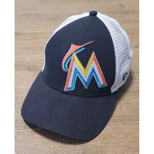 Miami Marlins New Era 9FORTY Woman’s Baseball Cap Hat Adjustable Off Center Logo